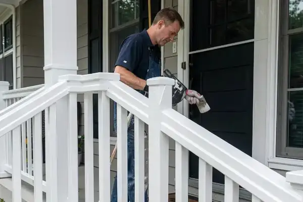 Wolfpack Roofing & Exteriors | Exterior Painting in Austin, TX Wolfpack roofing & exteriors painter paints home exterior in austin, tx